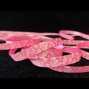 3/8 inch pink Rose SATIN RIBBON